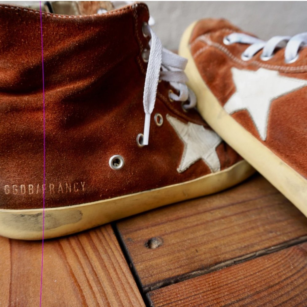 Golden Goose sneakers in leather with leather star and heel tab - Picture 4 of 9